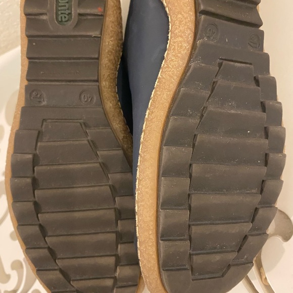 Remonte Navy Blue Leather Exposed Zipper Flexible Thermoplastic Sole Preppy 40 - Picture 11 of 14